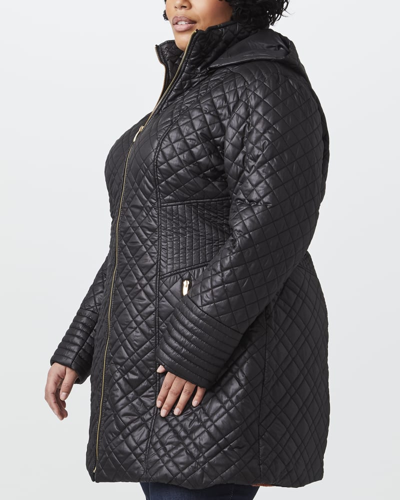 Via spiga hooded quilted coat sales
